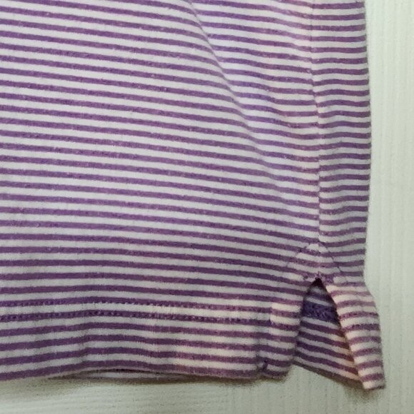 Men's XXL Violet Striped Cotton Member's Mark Polo - Picture 4 of 8